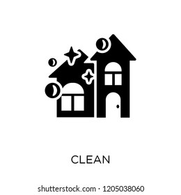 Clean icon. Clean symbol design from Cleaning collection. Simple element vector illustration on white background.