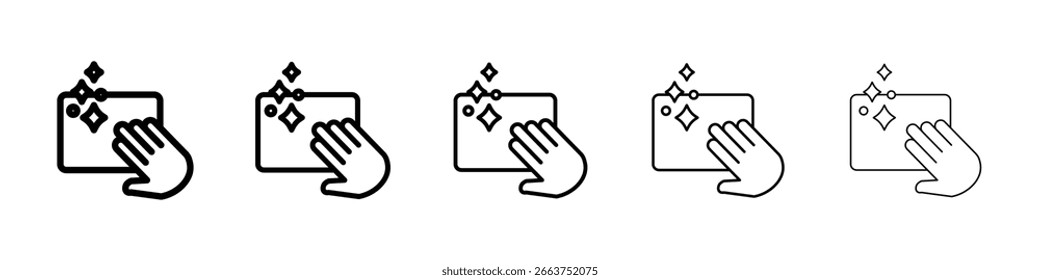 Clean icon vector collection. EPS 10