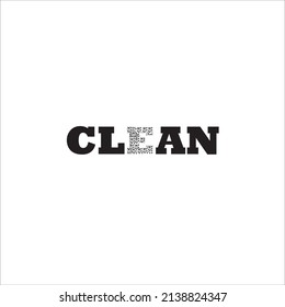 Clean icon vector illustration symbol
