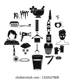 Clean icons set. Simple set of 25 clean vector icons for web isolated on white background