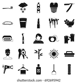 Clean icons set. Simple set of 25 clean vector icons for web isolated on white background