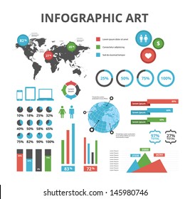 Clean Infographic Elements Set