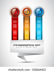 Clean Infographic Layout Template for data and information analysis with a number of solutions available. Ideal for product presentation, item ranking, ideas evaluation and so on.