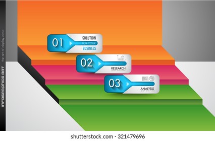 Clean Infographic Layout Template for data and information analysis with a number of solutions available. Ideal for product presentation, item ranking, ideas evaluation and so on.