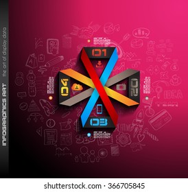 Clean Infographic Layout Template for data and information analysis with a number of solutions available. Ideal for product presentation, item ranking, ideas evaluation and so on.