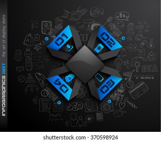 Clean Infographic Layout Template for data and information analysis with a number of solutions available. Ideal for product presentation, item ranking, ideas evaluation and so on.