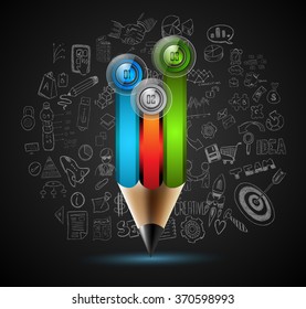 Clean Infographic Layout Template for data and information analysis with a number of solutions available. Ideal for product presentation, item ranking, ideas evaluation and so on.