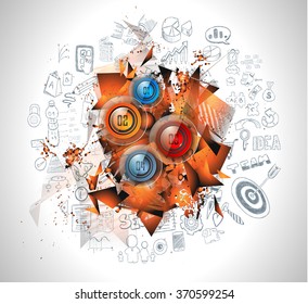 Clean Infographic Layout Template for data and information analysis with a number of solutions available. Ideal for product presentation, item ranking, ideas evaluation and so on.