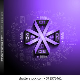 Clean Infographic Layout Template for data and information analysis with a number of solutions available. Ideal for product presentation, item ranking, ideas evaluation and so on.