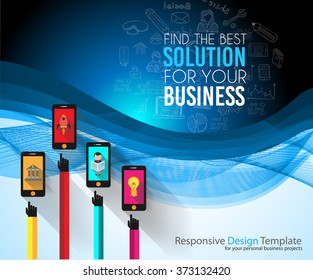 Clean Infographic Layout Template for data and information analysis with a number of solutions available. Ideal for product presentation, item ranking, ideas evaluation and so on.