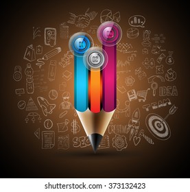 Clean Infographic Layout Template for data and information analysis with a number of solutions available. Ideal for product presentation, item ranking, ideas evaluation and so on.