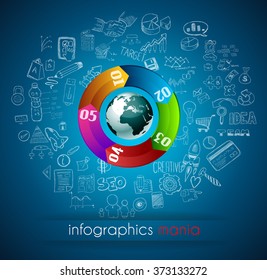 Clean Infographic Layout Template for data and information analysis with a number of solutions available. Ideal for product presentation, item ranking, ideas evaluation and so on.