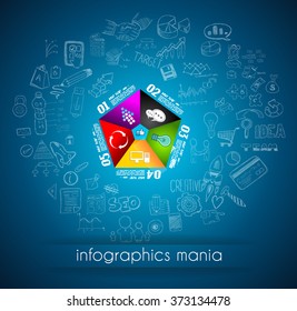 Clean Infographic Layout Template for data and information analysis with a number of solutions available. Ideal for product presentation, item ranking, ideas evaluation and so on.