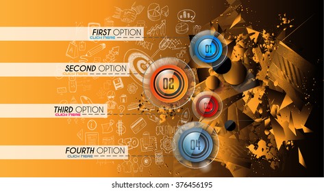 Clean Infographic Layout Template for data and information analysis with a number of solutions available. Ideal for product presentation, item ranking, ideas evaluation and so on.