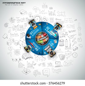 Limpiar plantilla de diseño de infografía para análisis de datos e información con varias soluciones disponibles. Ideal para presentación de productos, clasificación de artículos, evaluación de ideas, etc.