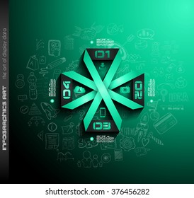 Clean Infographic Layout Template for data and information analysis with a number of solutions available. Ideal for product presentation, item ranking, ideas evaluation and so on.