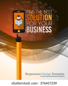 Clean Infographic Layout Template for data and information analysis with a number of solutions available. Ideal for product presentation, item ranking, ideas evaluation and so on.