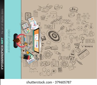 Clean Infographic Layout Template for data and information analysis with a number of solutions available. Ideal for product presentation, item ranking, ideas evaluation and so on.