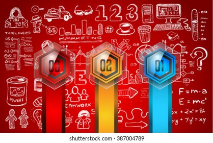 Clean Infographic Layout Template for data and information analysis with a number of solutions available. Ideal for product presentation, item ranking, ideas evaluation and so on.
