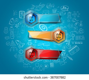 Clean Infographic Layout Template for data and information analysis with a number of solutions available. Ideal for product presentation, item ranking, ideas evaluation and so on.