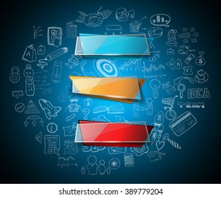 Clean Infographic Layout Template for data and information analysis with a number of solutions available. Ideal for product presentation, item ranking, ideas evaluation and so on.