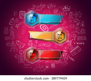 Clean Infographic Layout Template for data and information analysis with a number of solutions available. Ideal for product presentation, item ranking, ideas evaluation and so on.