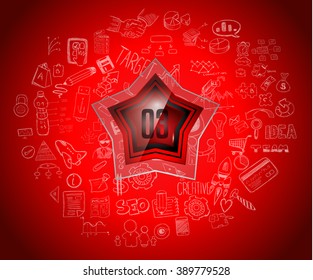 Clean Infographic Layout Template for data and information analysis with a number of solutions available. Ideal for product presentation, item ranking, ideas evaluation and so on.