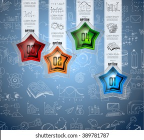 Clean Infographic Layout Template for data and information analysis with a number of solutions available. Ideal for product presentation, item ranking, ideas evaluation and so on.