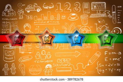 Clean Infographic Layout Template for data and information analysis with a number of solutions available. Ideal for product presentation, item ranking, ideas evaluation and so on.