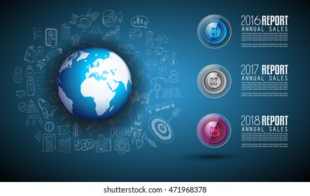 Clean Infographic Layout Template for data and information analysis with a number of solutions available. Ideal for product presentation, year production reports and so on.