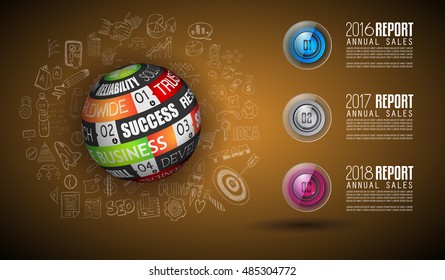 Clean Infographic Layout Template for data and information analysis with a number of solutions available. Ideal for product presentation, year production reports and so on.