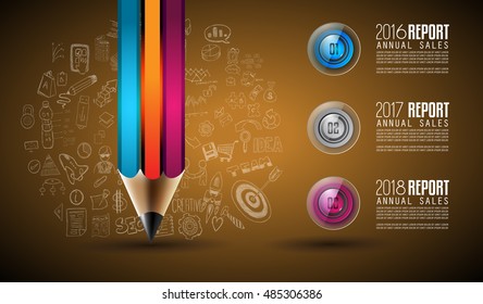 Clean Infographic Layout Template for data and information analysis with a number of solutions available. Ideal for product presentation, year production reports and so on.