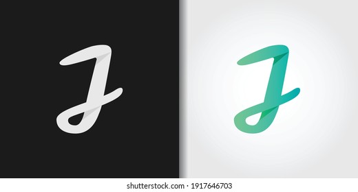 clean initial j logo set idea template vector