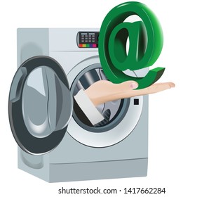 clean internet delivery washing machine

