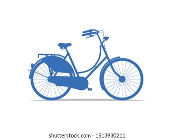 clean isolated modern bicycle design for logo and icon