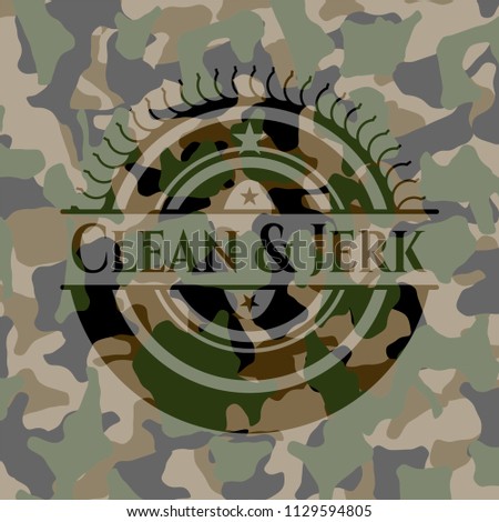 Clean & Jerk camouflage emblem