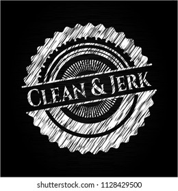Clean & Jerk chalk emblem