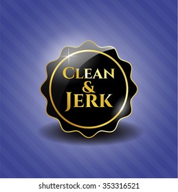 Clean & Jerk dark badge