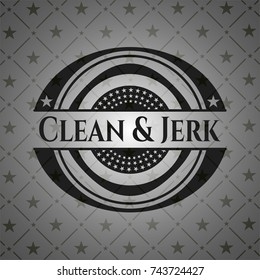 Clean & Jerk dark badge