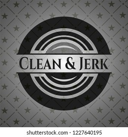 Clean & Jerk dark icon or emblem