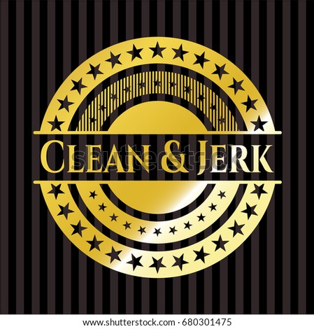 Clean & Jerk golden emblem