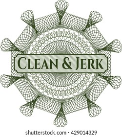Clean & Jerk money style rosette