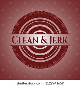 Clean & Jerk red emblem