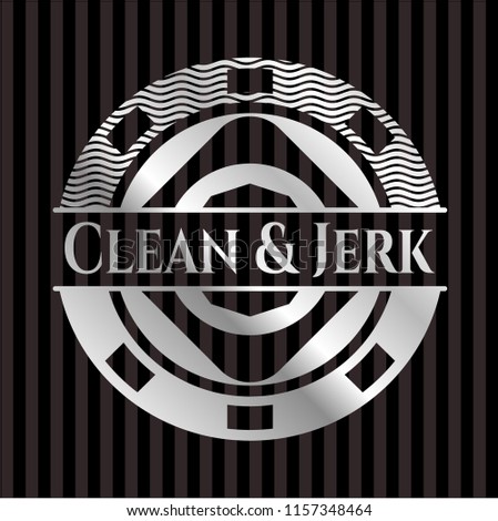 Clean & Jerk silver emblem