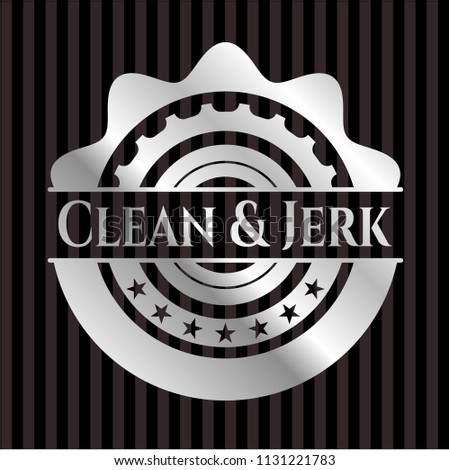 Clean & Jerk silvery emblem