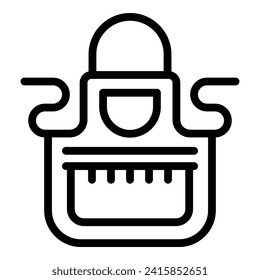 Clean kitchen apron icon outline vector. Home floor slim. Organize floor