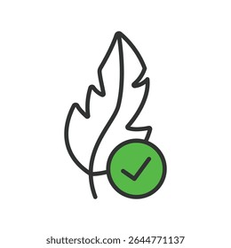 Clean Label, icon in line design green. Clean-label, transparency, natural, ingredient, healthy, no-additives, certified on white background vector. Clean Label, editable stroke icon