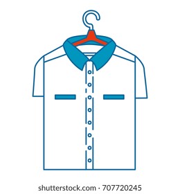Clean laundry hanging icon