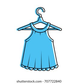 Clean laundry hanging icon