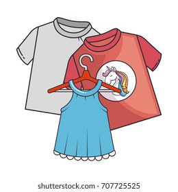 Clean laundry hanging icon
